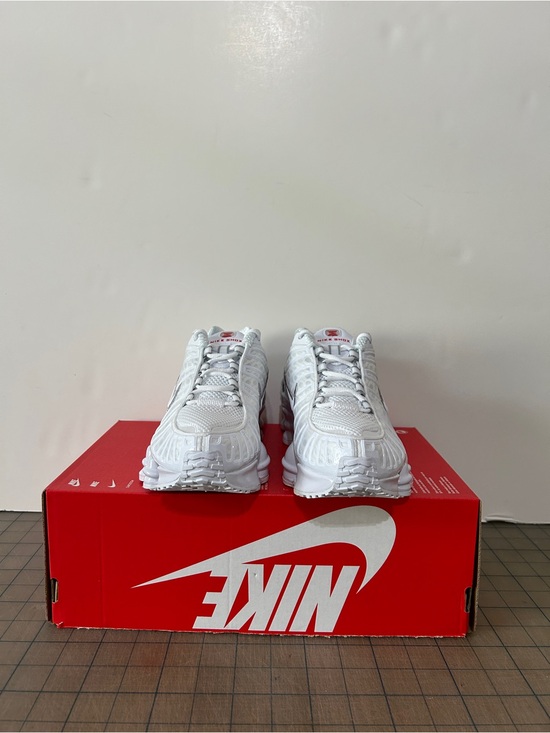 Nike Shox TL ‘White Metallic Silver Max Orange’ Womens main image 3